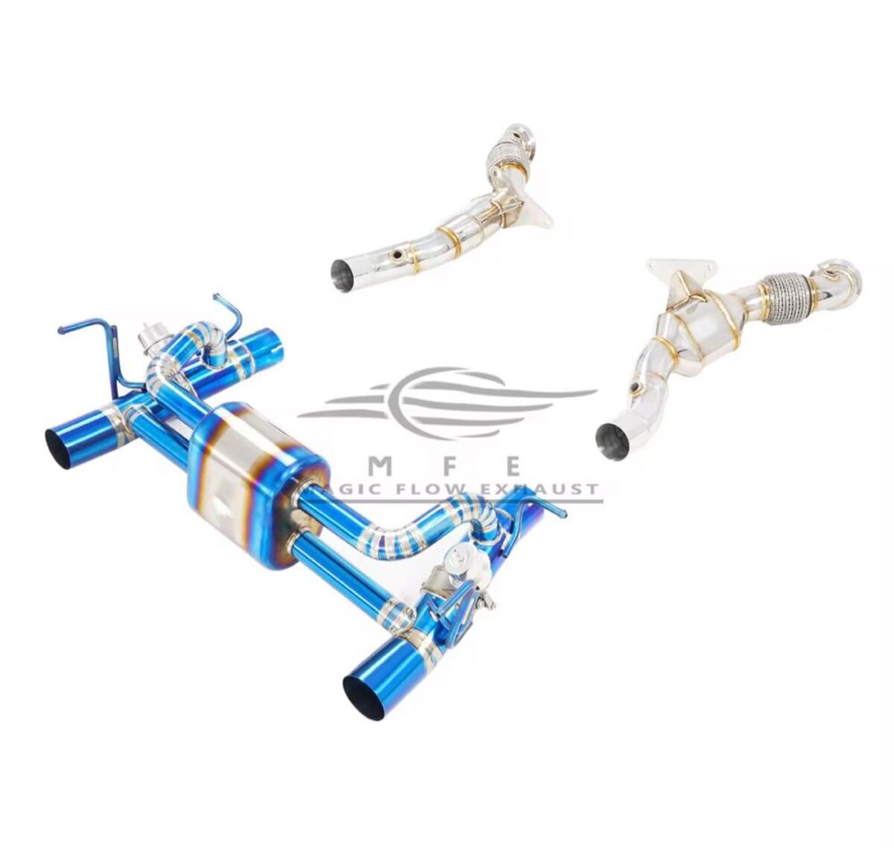 100699f0a14cdf5a_1200_1138.jpg ★MFE★ チタン フェラーリ 488 V8 可変バルブ マフラー エキゾースト 中間 パイプ リアピース ダウンパイプ