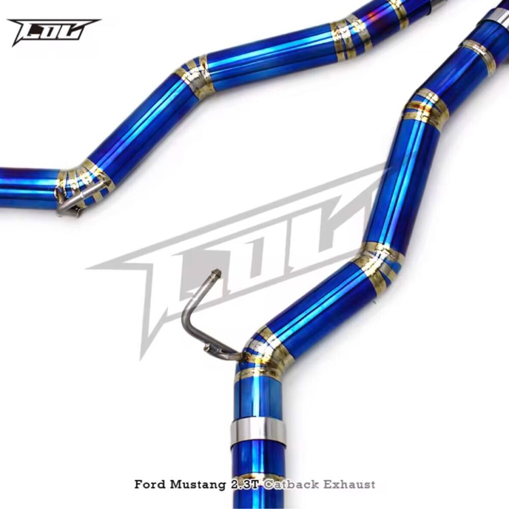 ★C.O.C★ チタン マスタング 2.3 可変バルブ フォード ハイパフォーマンスエキゾースト マフラー パイプ 中間 FORD チタン エコブースト