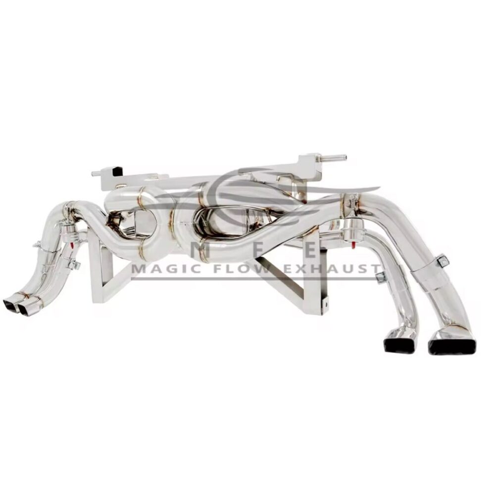 ★MFE★ R8 V10 2016- 可変バルブ マフラー エキゾースト 中間 パイプ ディフューザー リアピース ダウンパイプ 可変マフラー