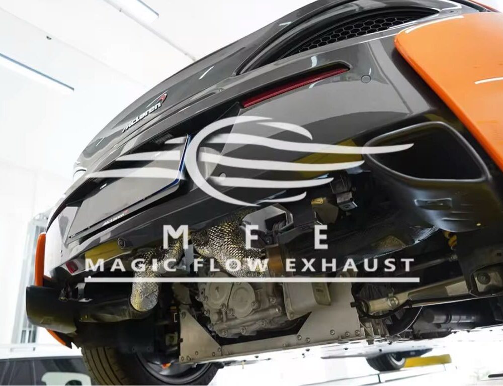 12699f0a065e62d_1200_768.jpg ★MFE★ マクラーレン 540C 570S 570GT 可変バルブ マフラー エキゾースト 中間 パイプ ミッド リアピース ダウンパイプ