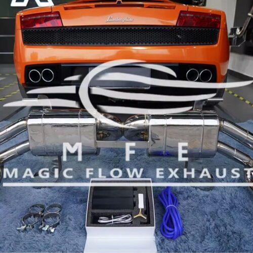 ★MFE★ ガヤルド LP550 可変バルブ マフラー エキゾースト 中間 パイプ ディフューザー リアピース 可変マフラー ランボルギーニ