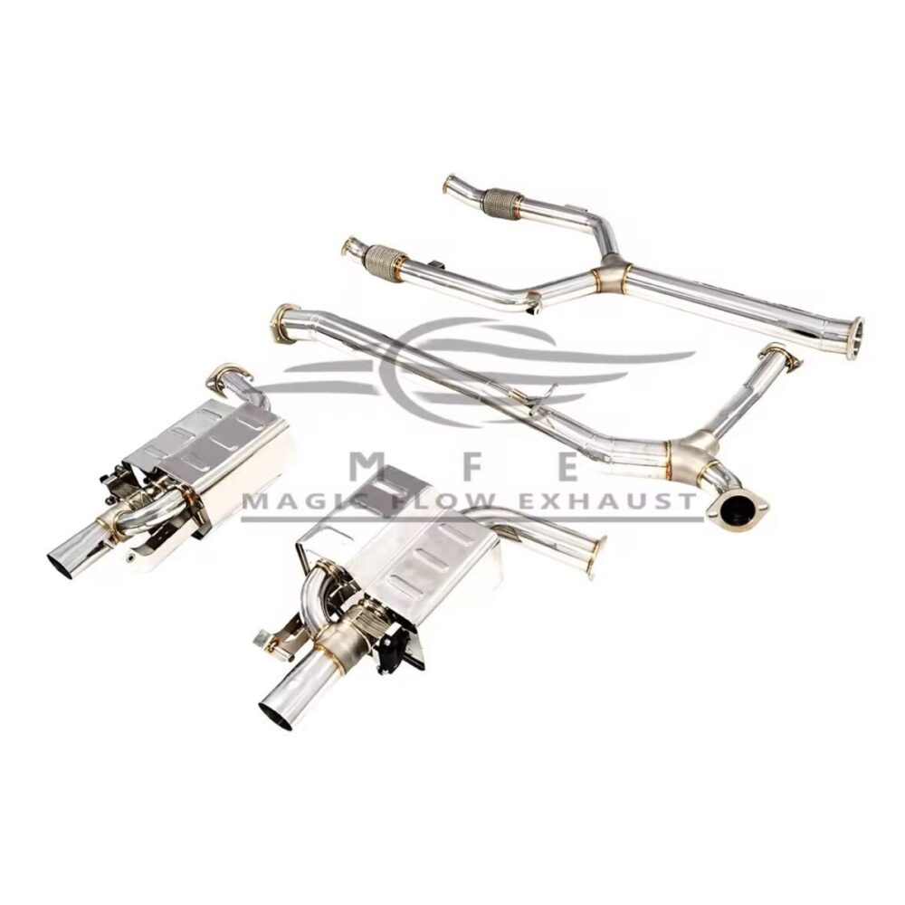 ★MFE★ W213 E43 AMG 可変バルブ マフラー エキゾースト 中間 パイプ ディフューザー リアピース 可変マフラー