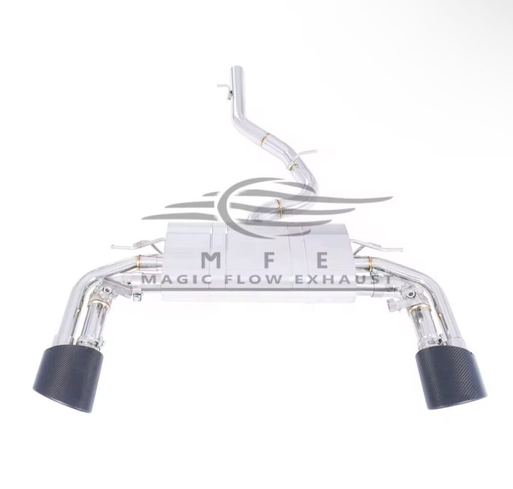 ★MFE★ アウディ S3 RS3 ルックセダン 可変バルブ マフラー エキゾースト 中間 パイプ ディフューザー リアピース ダウンパイプ 8V