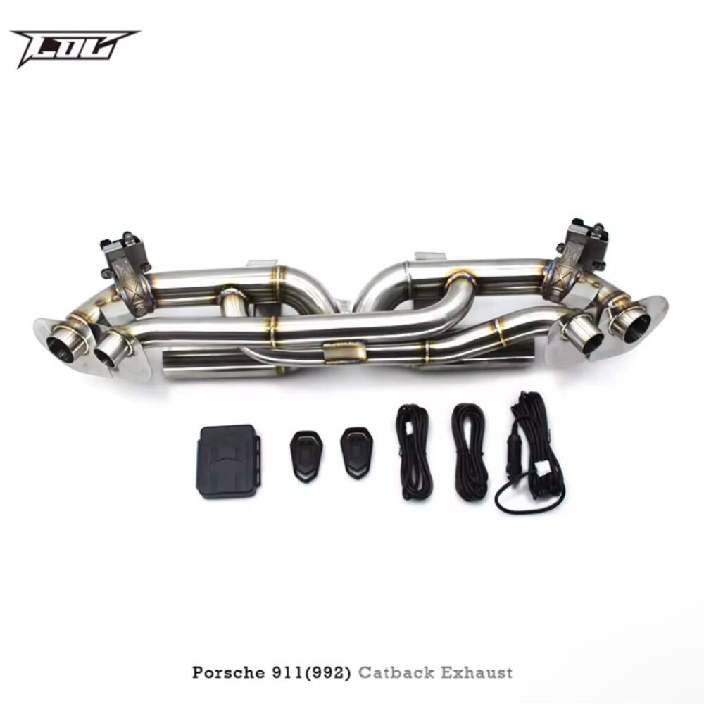 ★C.O.C★ 911 992 可変バルブ ハイパフォーマンスエキゾースト マフラー パイプ 中間 Porsche カレラ T GTS