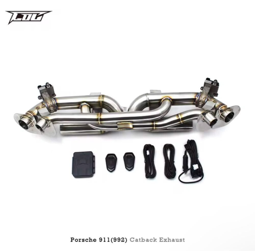 ★C.O.C★ 911 992 可変バルブ ハイパフォーマンスエキゾースト マフラー パイプ 中間 Porsche カレラ T GTS
