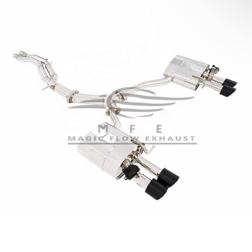 ★MFE★ アウディ S4 S5 可変バルブ マフラー エキゾースト 中間 パイプ ディフューザー リアピース ダウンパイプ B9 RS4 RS5