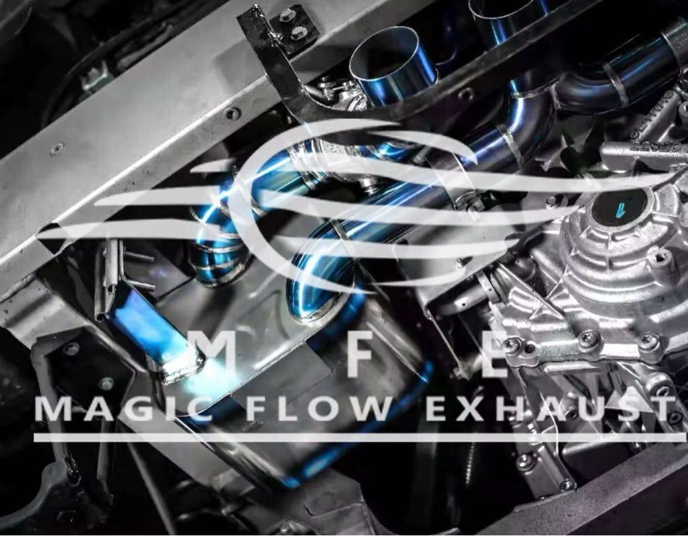 ★MFE★ フェラーリ 458 チタン 可変バルブ マフラー エキゾースト 中間 パイプ ミッド リアピース ダウンパイプ