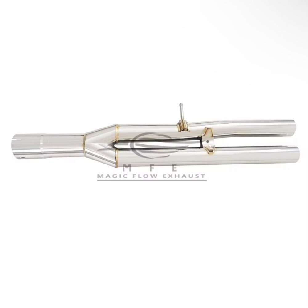 15699f0a33ef9b9_1200_1195.jpg ★MFE★ マセラティ ギブリ 2.0 可変バルブ マフラー エキゾースト 中間 パイプ ディフューザー リアピース 可変マフラー