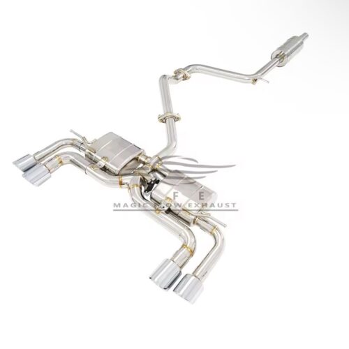 ★MFE★ VW ゴルフ 7 7.5 1.4 可変バルブ マフラー エキゾースト 中間 パイプ リアピース 可変マフラー TSI ハイライン コンフォート