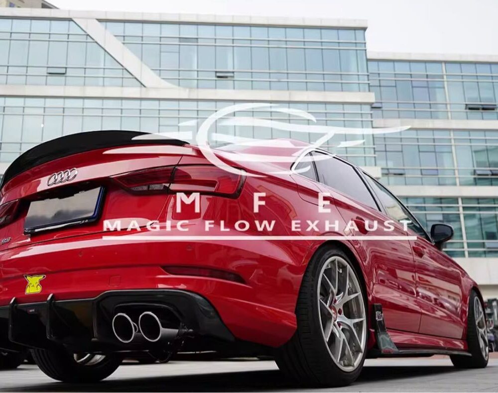 ★MFE★ アウディ S3 セダン 可変バルブ マフラー エキゾースト 中間 パイプ ミッド ディフューザー リアピース ダウンパイプ 8V