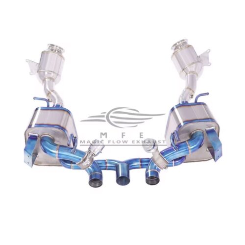 ★MFE★ フェラーリ 458 チタン 可変バルブ マフラー エキゾースト 中間 パイプ ミッド リアピース ダウンパイプ