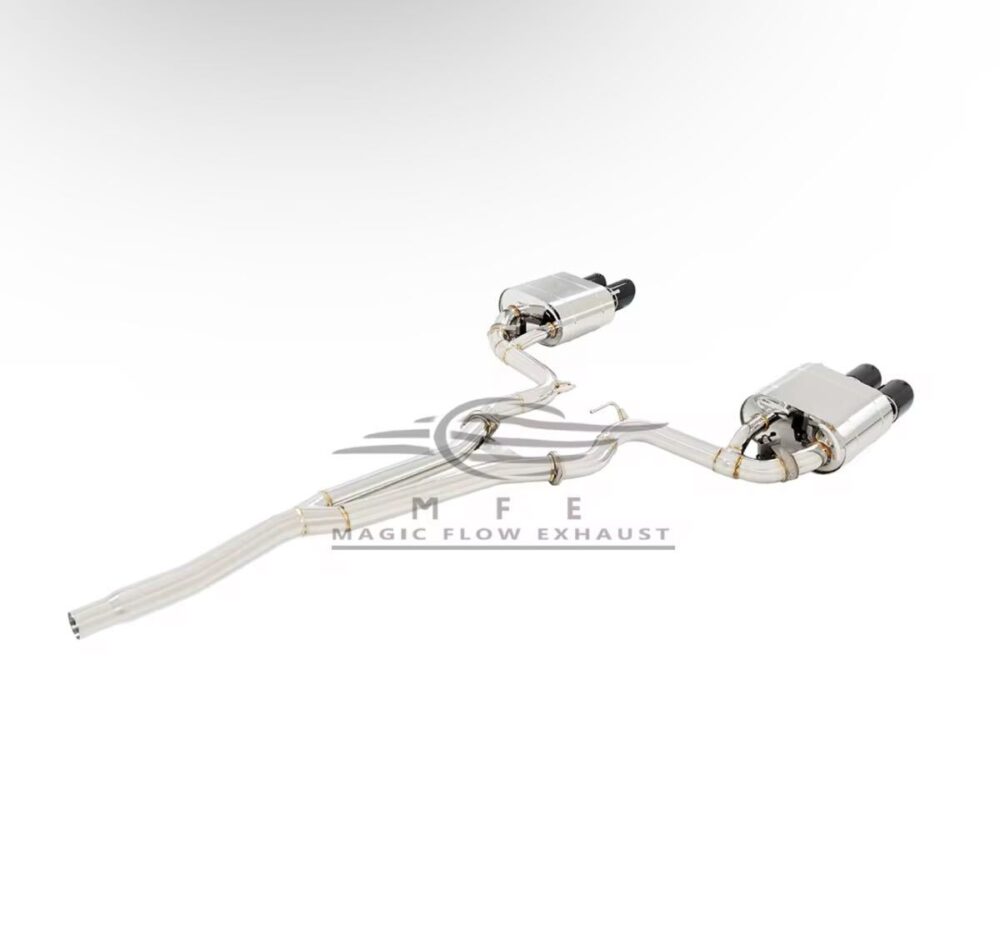 ★MFE★ マスタング エコブースト GT500ルック 可変バルブ マフラー 中間 パイプ ディフューザー リアピース 可変マフラー 2.3 ②