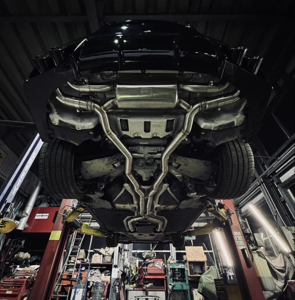 ★JTLD★ チタン M8 F91 F92 F93 可変バルブ マフラー パイプ 中間 バルブ BMW Mスポーツ 8シリーズ G14 G15 G16 m850i