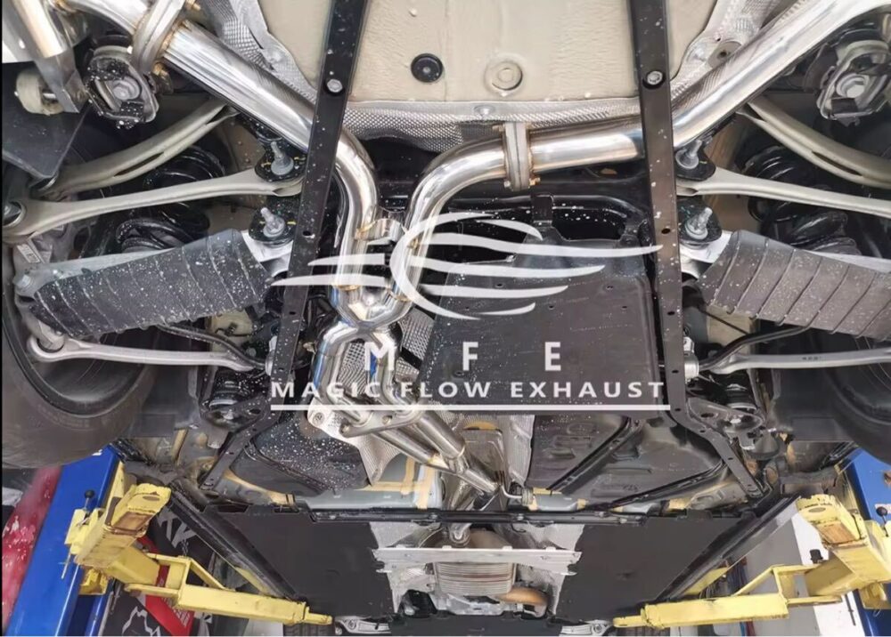 1699f0a1eba702_1200_859.jpg ★MFE★ アウディ A7 C8 可変バルブ マフラー エキゾースト 中間 パイプ ミッド ディフューザー リアピース ダウンパイプ 45 S7