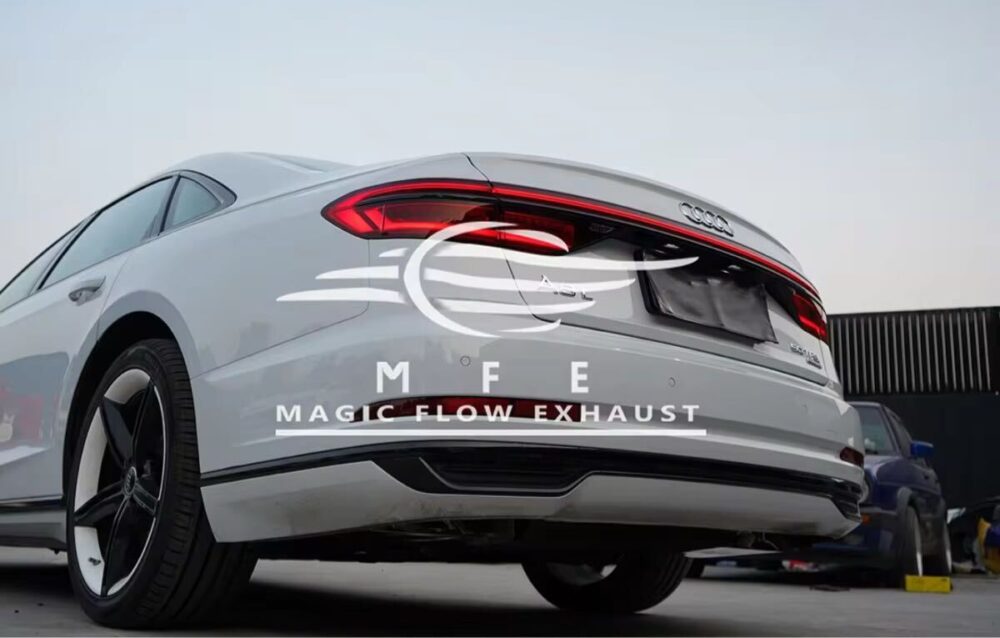 17699f0a0a084a6_1200_765.jpg ★MFE★ アウディ A8 D5 可変バルブ マフラー エキゾースト 中間 パイプ ミッド ディフューザー リアピース ダウンパイプ S8