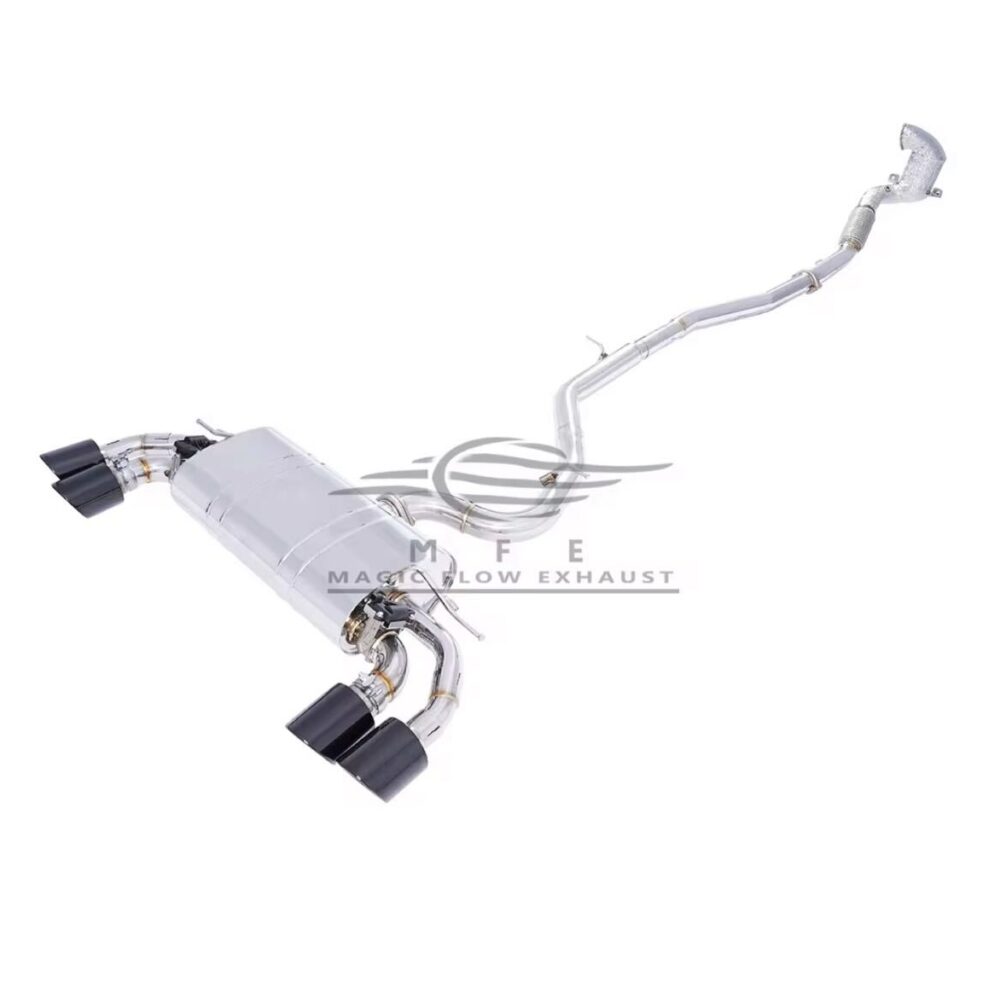 ★MFE★ ゴルフ R 7 7.5 可変バルブ マフラー エキゾースト 中間 パイプ ミッド ディフューザー リアピース ダウンパイプ VW golf