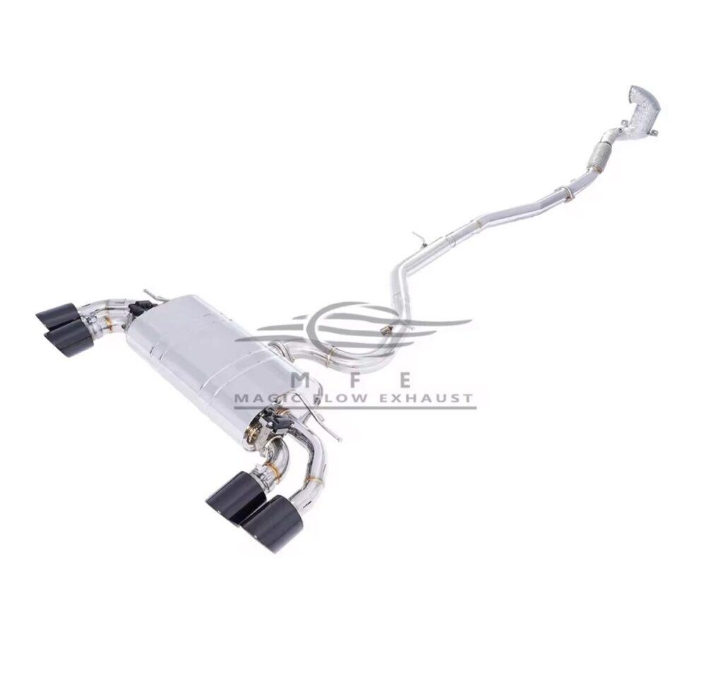 ★MFE★ ゴルフ R 7 7.5 可変バルブ マフラー エキゾースト 中間 パイプ ミッド ディフューザー リアピース ダウンパイプ VW golf