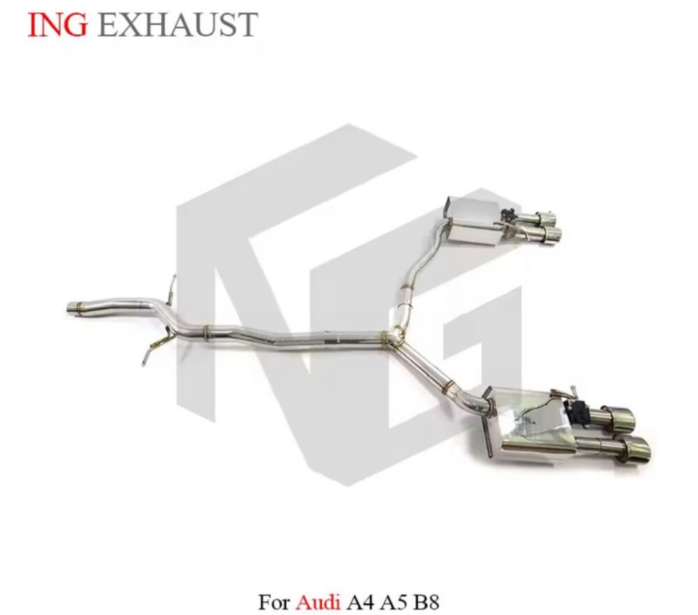 ★ING★ A4 A5 B8 2.0 可変バルブ マフラー エキゾースト アウディ audi 可変マフラー