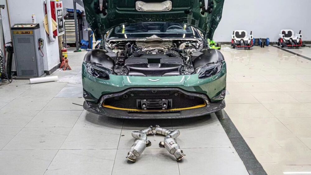 ★ING★ コルベット C8 チタン 可変バルブ マフラー エキゾースト ダウンパイプ 触媒 キャタライザー corvette