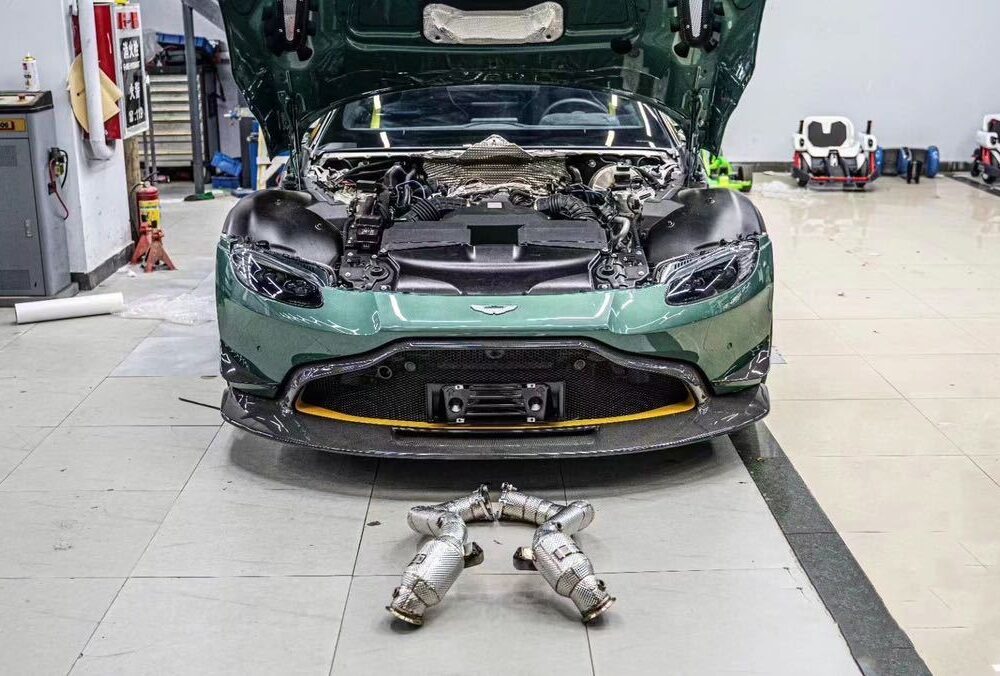 ★ING★ コルベット C8 チタン 可変バルブ マフラー エキゾースト ダウンパイプ 触媒 キャタライザー corvette