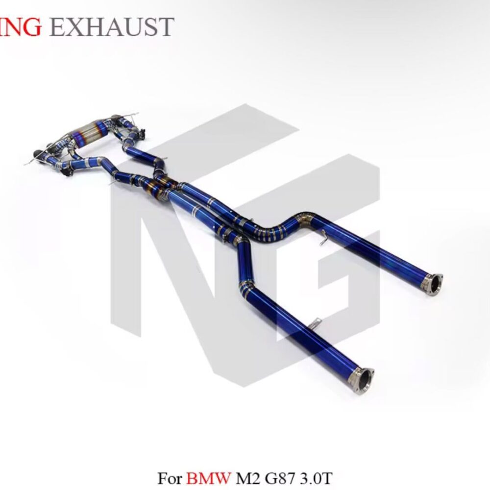 ★ING★ G87 M2 可変バルブ マフラー エキゾースト ダウンパイプ チタン カーボンチップ BMW コンペティション