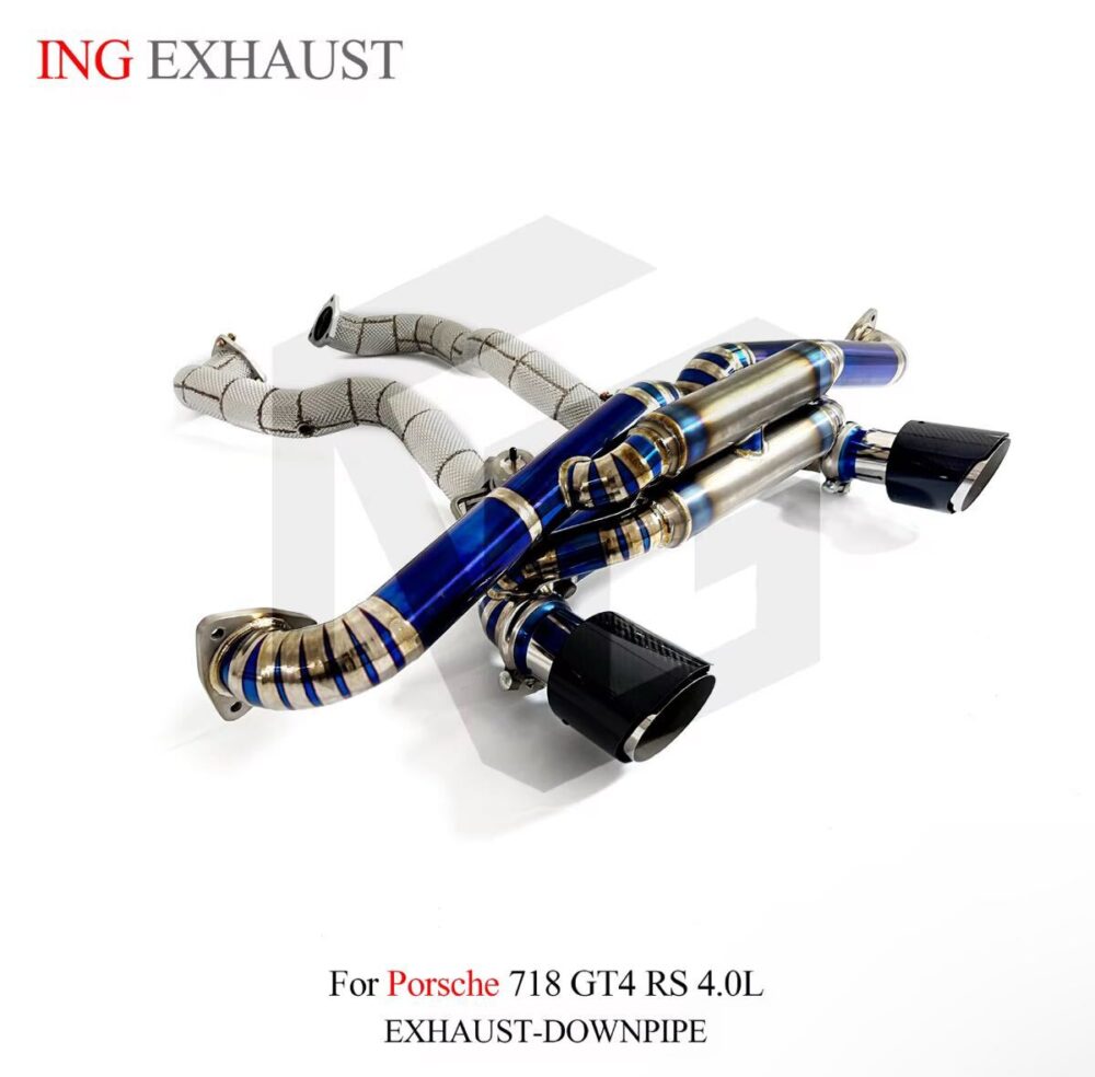 22699db19a2f374_1200_1181-1.jpg ★ING★ チタン 718 ケイマン GT4 GTS RS 可変バルブ マフラー エキゾースト 4.0 ポルシェ PORSCHE cayman ブルー
