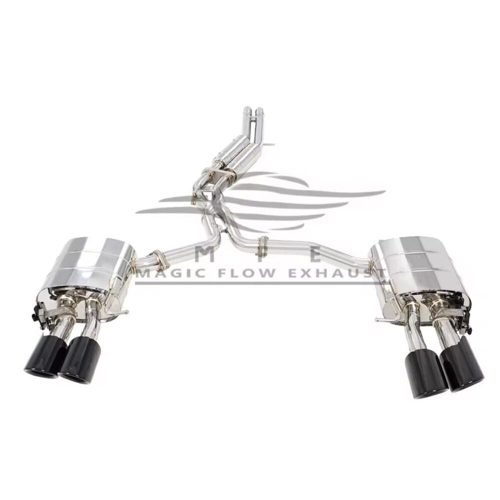 22699f0a4c78022_1200_1174.jpg ★MFE★ A6 A7 C8 S6 S7 ルック 可変バルブ マフラー エキゾースト 中間 パイプ ディフューザー リアピース ダウンパイプ 可変マフラー