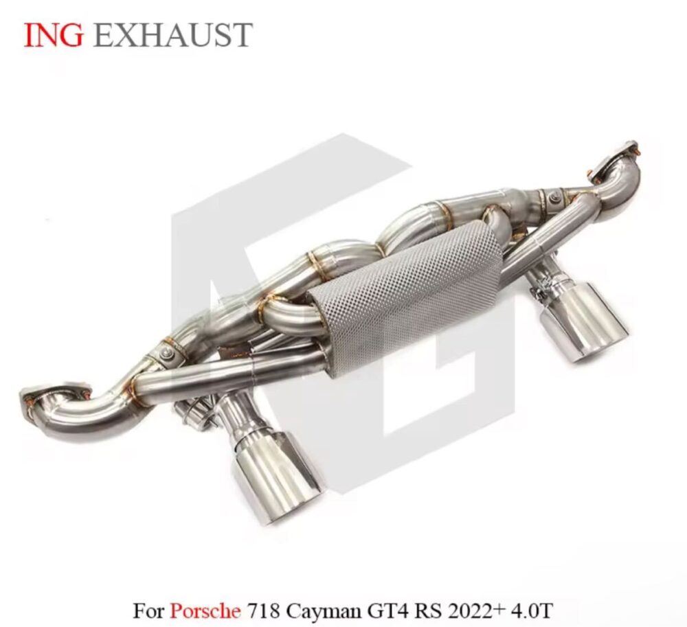 ★ING★ 718 ケイマン GT4 GTS RS 可変バルブ マフラー エキゾースト 4.0 ポルシェ PORSCHE cayman ②