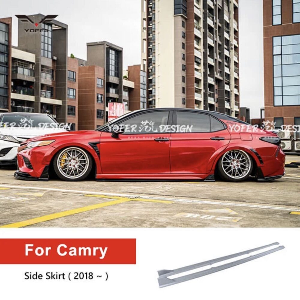★YOFER★ カムリ 70系 リアハーフ ディフューザー マフラー バンパー リップ camry トヨタ 2018-up WS セット