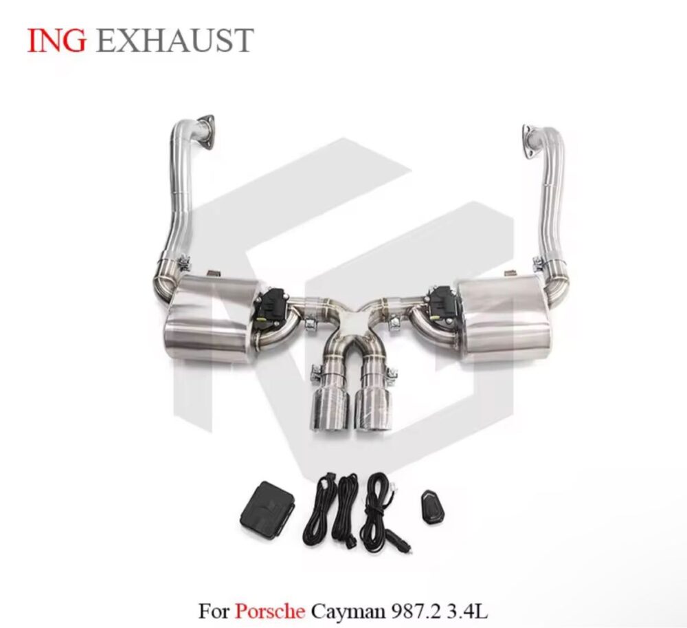 ★ING★ 987 ケイマン 可変バルブ マフラー エキゾースト ポルシェ PORSCHE 後期 987.2 3.4 S