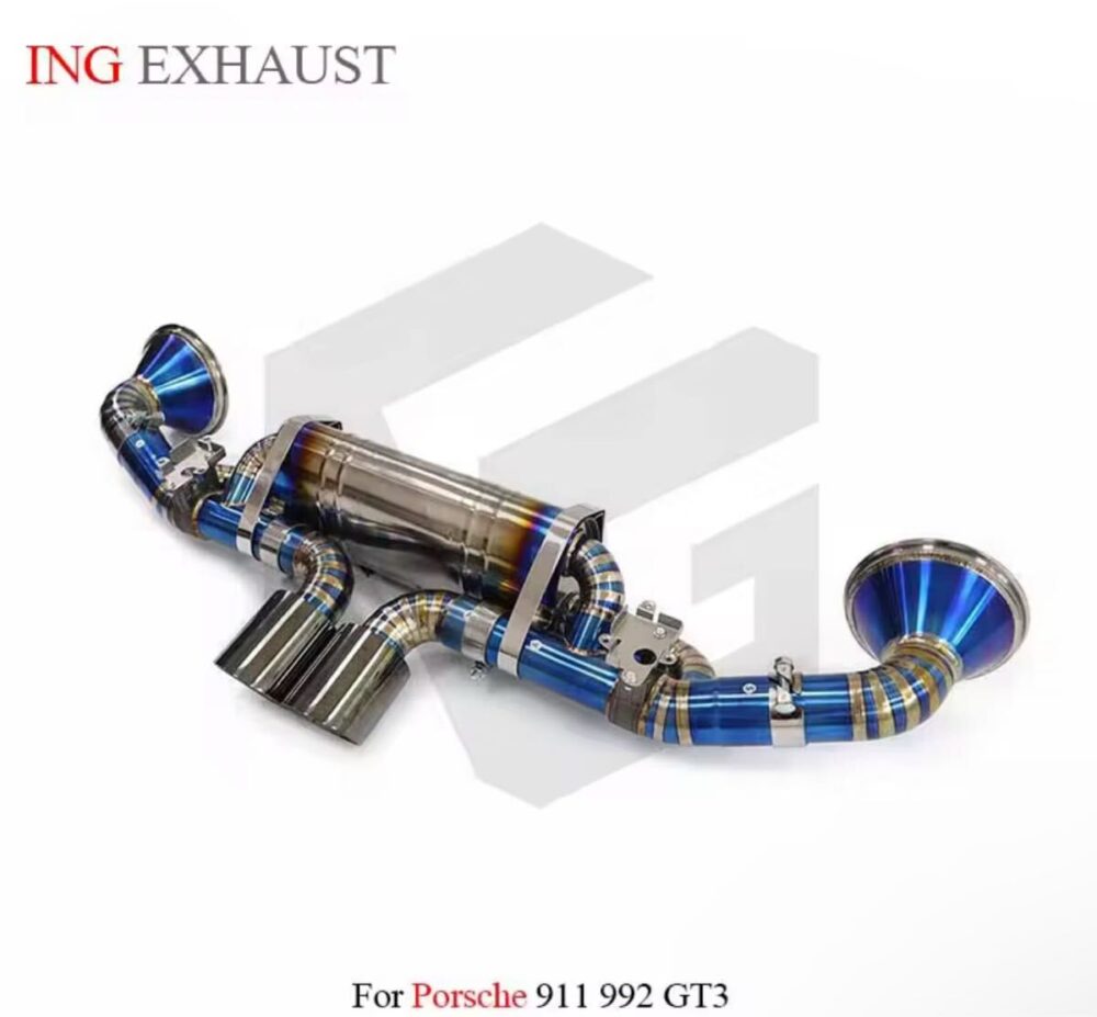 ★ING★ チタン 911 992 GT3 可変バルブ マフラー エキゾースト ポルシェ PORSCHE