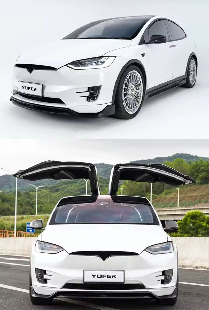 25699ebba5cf765_809_1200.jpg ★YOFER★ テスラ モデルX model X ボディキット ディフューザー バンパー マフラー リップ スポイラー グリル tesla