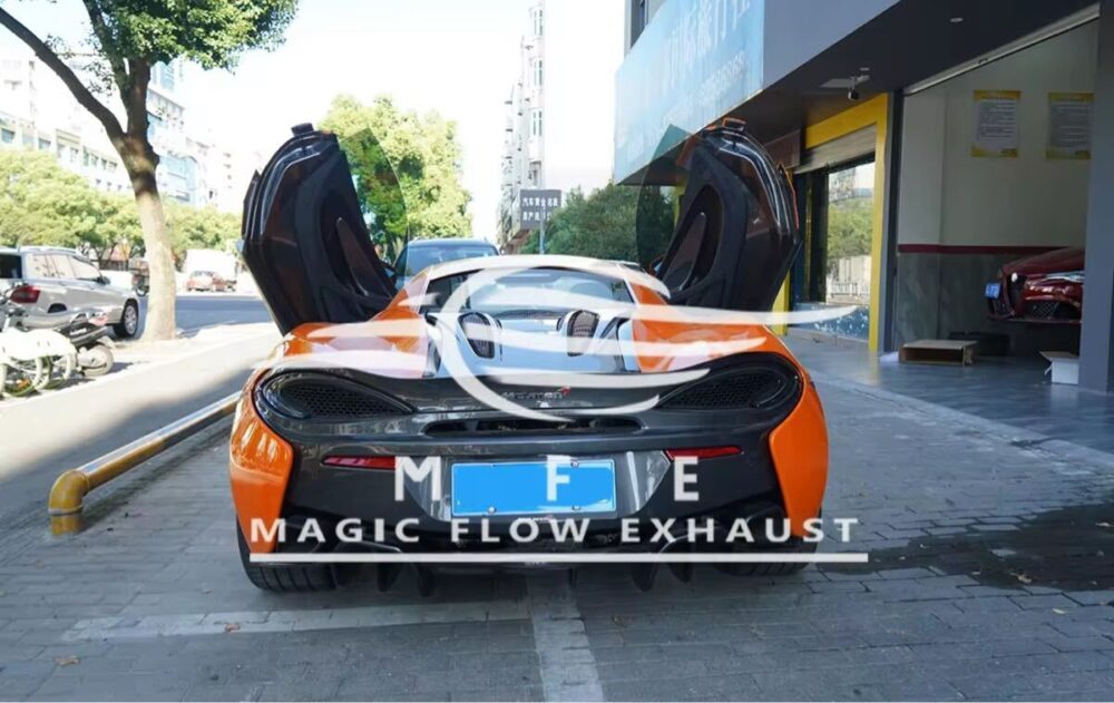 25699f0a06cffd9_1200_757.jpg ★MFE★ マクラーレン 540C 570S 570GT 可変バルブ マフラー エキゾースト 中間 パイプ ミッド リアピース ダウンパイプ