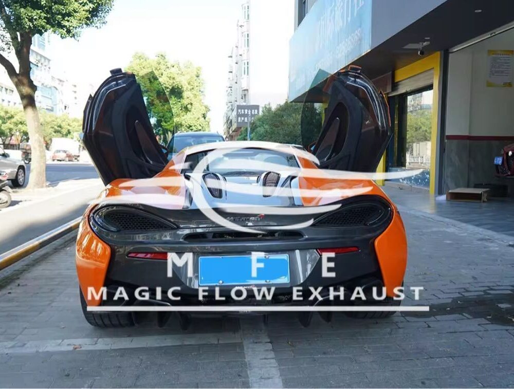 25699f0a06cffd9_1200_757.jpg ★MFE★ マクラーレン 540C 570S 570GT 可変バルブ マフラー エキゾースト 中間 パイプ ミッド リアピース ダウンパイプ