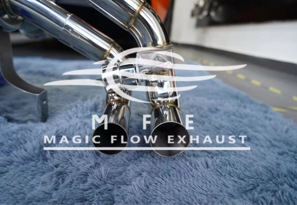 ★MFE★ ガヤルド LP550 可変バルブ マフラー エキゾースト 中間 パイプ ディフューザー リアピース 可変マフラー ランボルギーニ