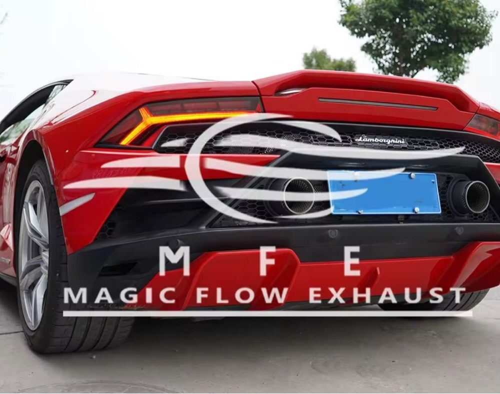 ★MFE★ ウラカン EVO 可変バルブ マフラー エキゾースト 中間 パイプ ディフューザー リアピース 可変マフラー ランボルギーニ エボ