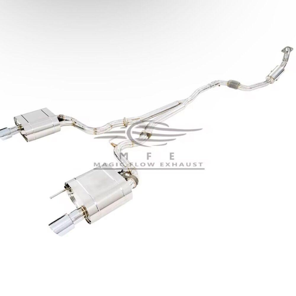 ★MFE★ マスタング エコブースト GT500ルック 可変バルブ マフラー 中間 パイプ ディフューザー リアピース 可変マフラー 2.3 ②