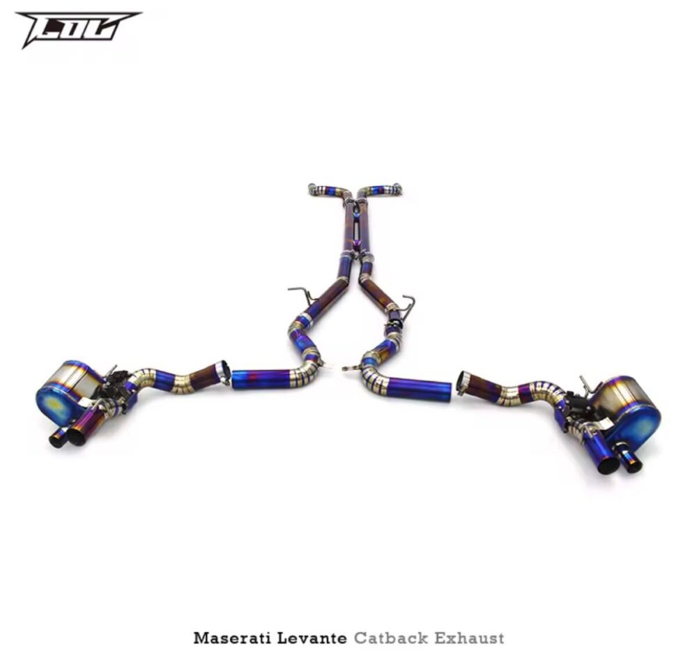 ★C.O.C★ チタン レバンテ 可変バルブ エキゾースト マフラー パイプ 中間 マセラティ 3.0 モデナ ルッソ S レヴァンテ