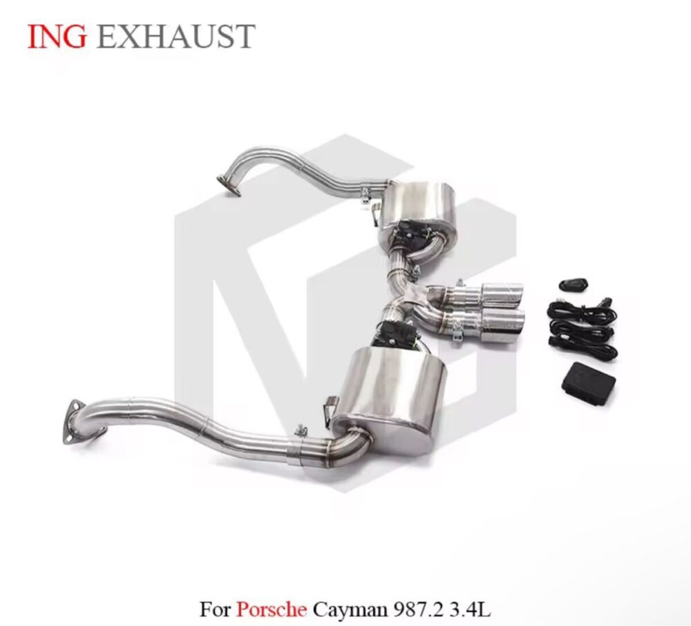 ★ING★ 987 ケイマン 可変バルブ マフラー エキゾースト ポルシェ PORSCHE 後期 987.2 3.4 S