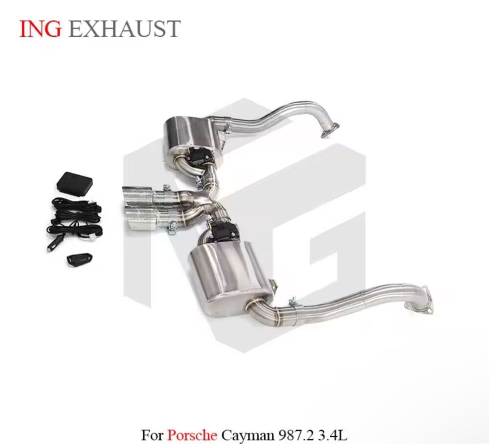 ★ING★ 987 ケイマン 可変バルブ マフラー エキゾースト ポルシェ PORSCHE 後期 987.2 3.4 S