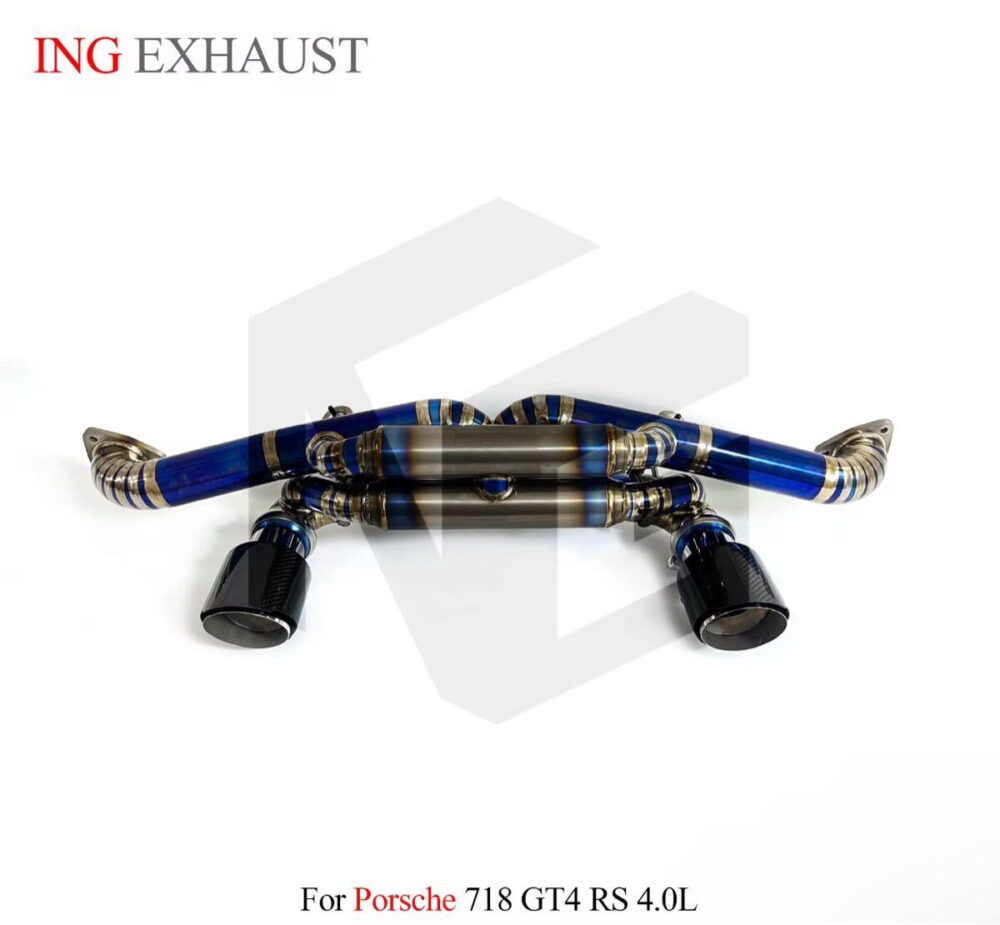 29699db19a5294f_1200_1110-1.jpg ★ING★ チタン 718 ケイマン GT4 GTS RS 可変バルブ マフラー エキゾースト 4.0 ポルシェ PORSCHE cayman ブルー