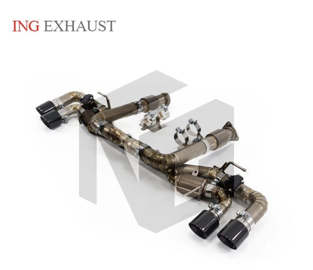 30699db190f054d_1170_1010-1.jpg ★ING★ コルベット C8 チタン 可変バルブ マフラー エキゾースト ダウンパイプ 触媒 キャタライザー corvette ②