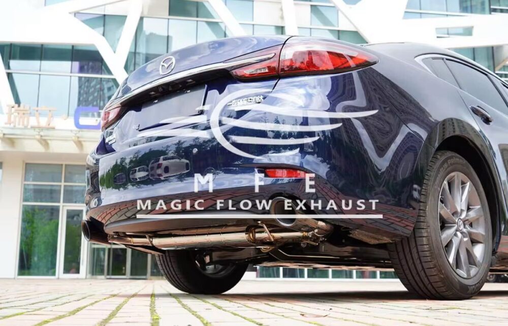 ★MFE★ マツダ6 アテンザ 可変バルブ マフラー エキゾースト 中間 パイプ ミッド ディフューザー リアピース ダウンパイプ GJ 20S