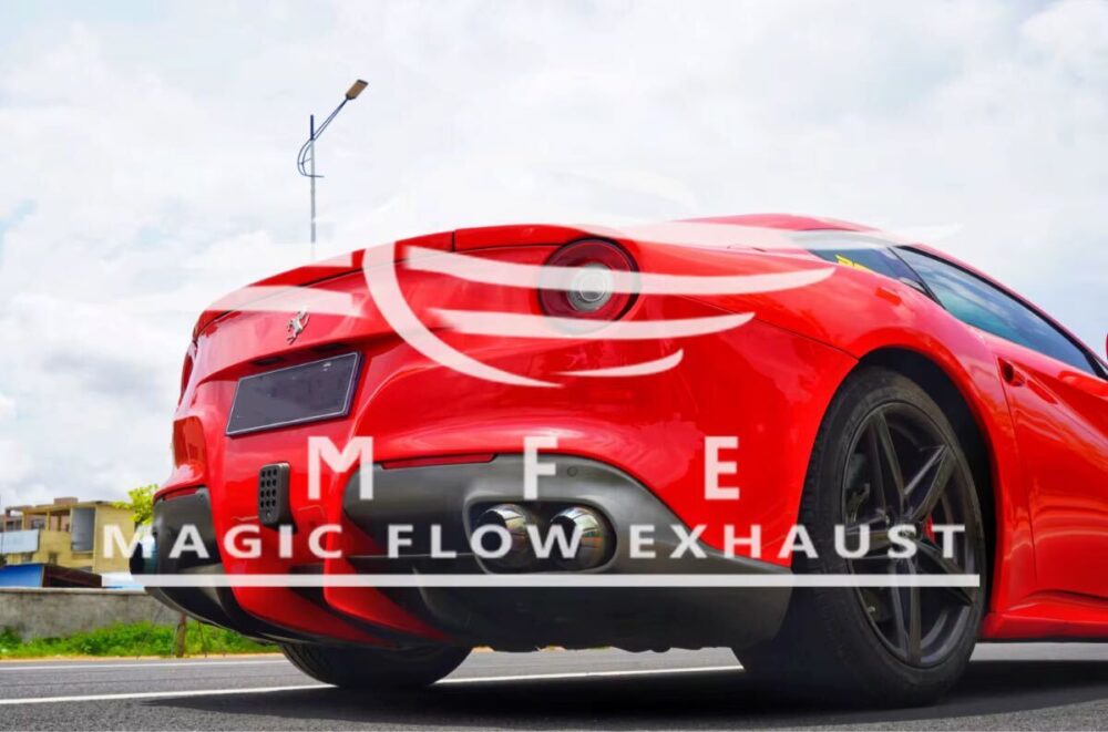 ★MFE★ フェラーリ F12 ベルリネッタ 可変バルブ マフラー エキゾースト 中間 パイプ ミッド リアピース