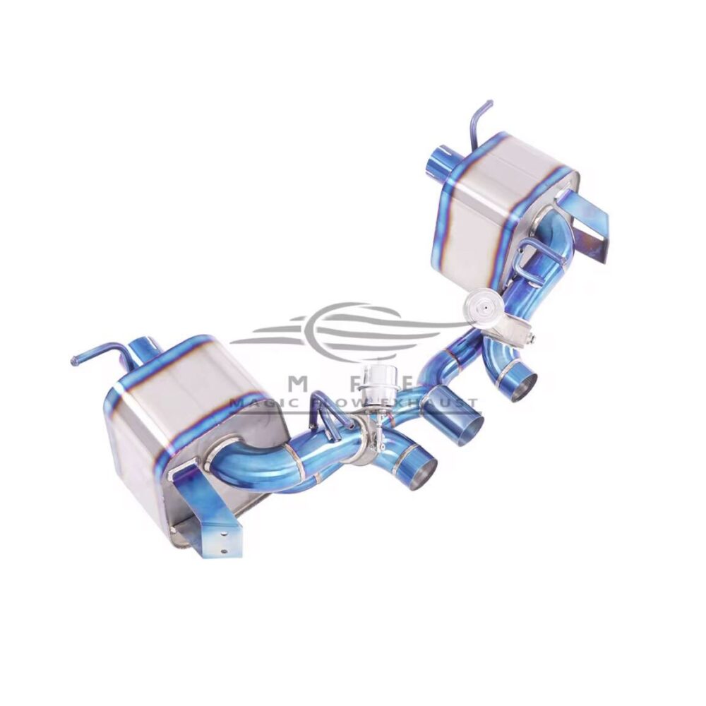 ★MFE★ フェラーリ 458 チタン 可変バルブ マフラー エキゾースト 中間 パイプ ミッド リアピース