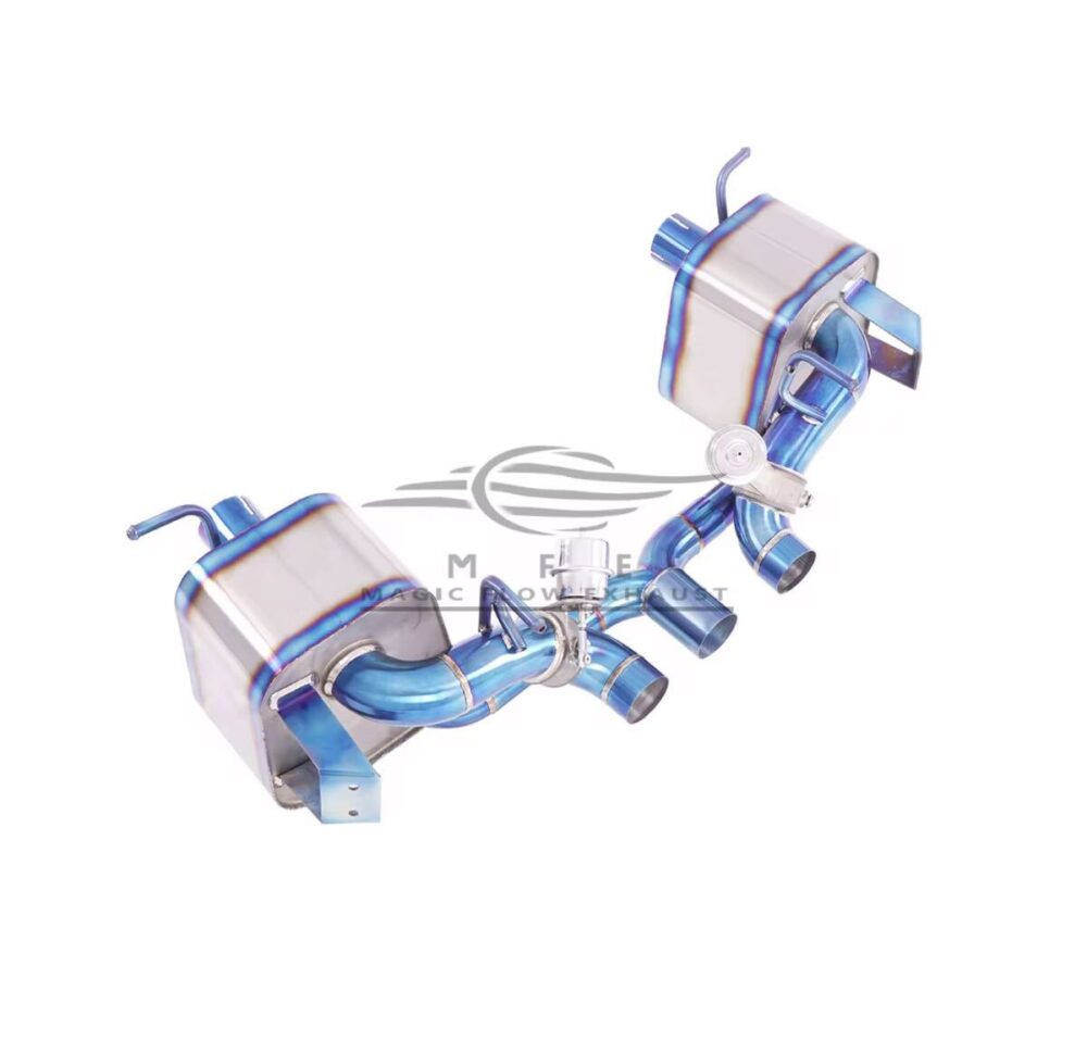 ★MFE★ フェラーリ 458 チタン 可変バルブ マフラー エキゾースト 中間 パイプ ミッド リアピース