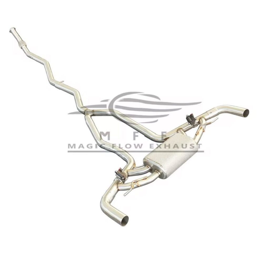 30699f0a426213c_1184_1200.jpg ★MFE★ W167 GLE53 AMG 可変バルブ マフラー エキゾースト 中間 パイプ ディフューザー リアピース ダウンパイプ 可変マフラー