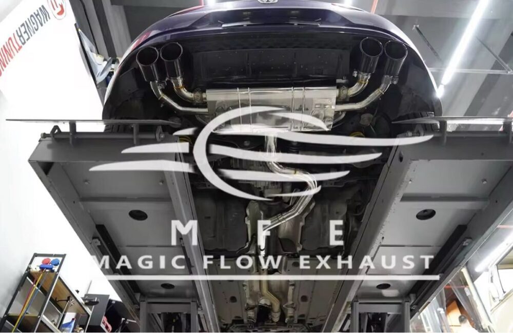 ★MFE★ ゴルフ R 7 7.5 可変バルブ マフラー エキゾースト 中間 パイプ ミッド ディフューザー リアピース ダウンパイプ VW golf