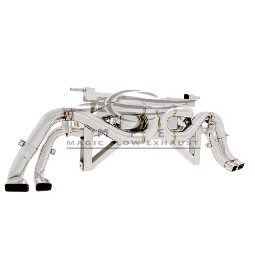 ★MFE★ R8 V10 2016- 可変バルブ マフラー エキゾースト 中間 パイプ ディフューザー リアピース ダウンパイプ 可変マフラー