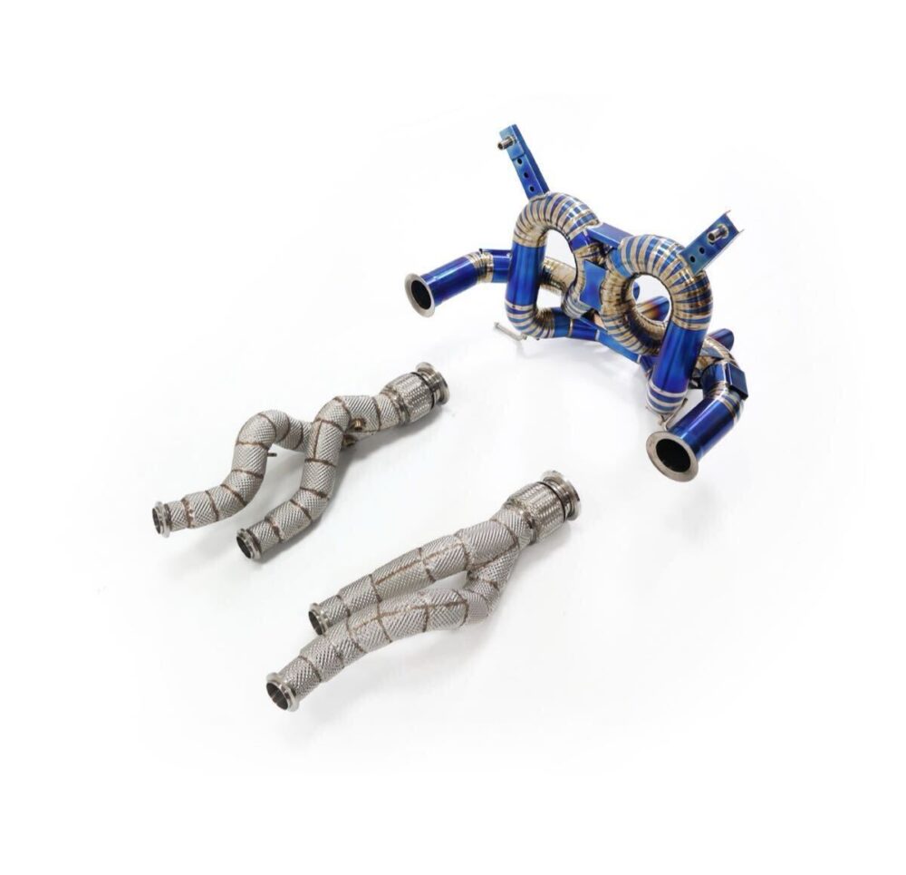 33699db18fcd2b8_1200_1158-1.jpg ★ING★ ランボルギーニ アヴェンタドール チタン SVJ LP700 マフラー エキゾースト 740 750 チタン ダウンパイプ